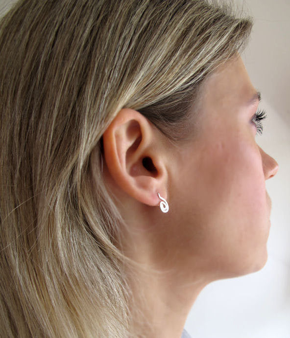 Silver Round Designer Earring | Lovely Silver Earring - Earrings, Jewellery  - FOLKWAYS